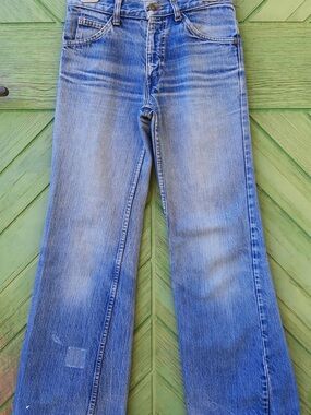 Vintage 1960s orange tab Levis big E jeans size 24- RARE